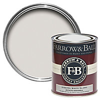 Farrow & Ball Estate Strong white No.2001 Eggshell Metal & wood paint, 0.75L