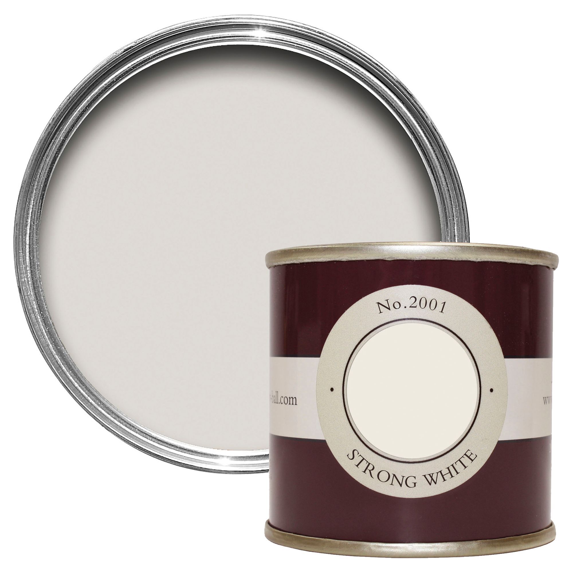 Farrow & Ball Estate Strong White No.2001 Matt Wall & ceiling Emulsion paint, 100ml Tester pot