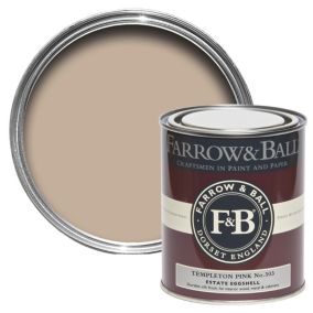 Farrow & Ball Estate Templeton Pink No.303 Eggshell Paint, 750ml