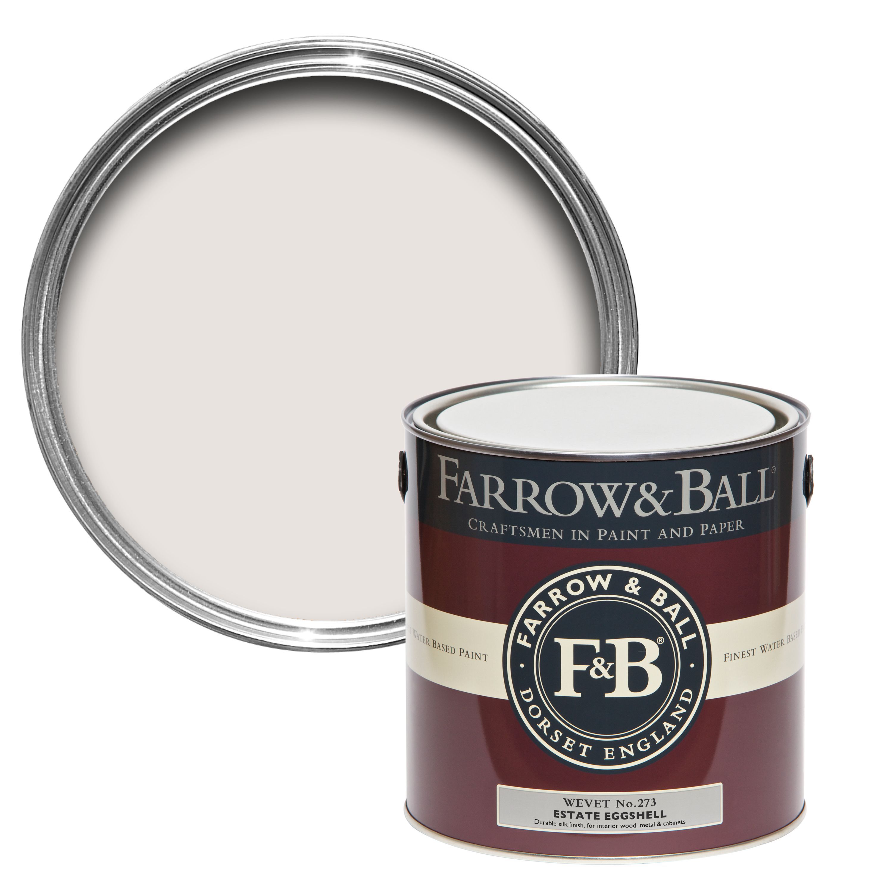 Farrow & Ball Estate Wevet No.273 Eggshell Interior Metal & wood paint, 2.5L