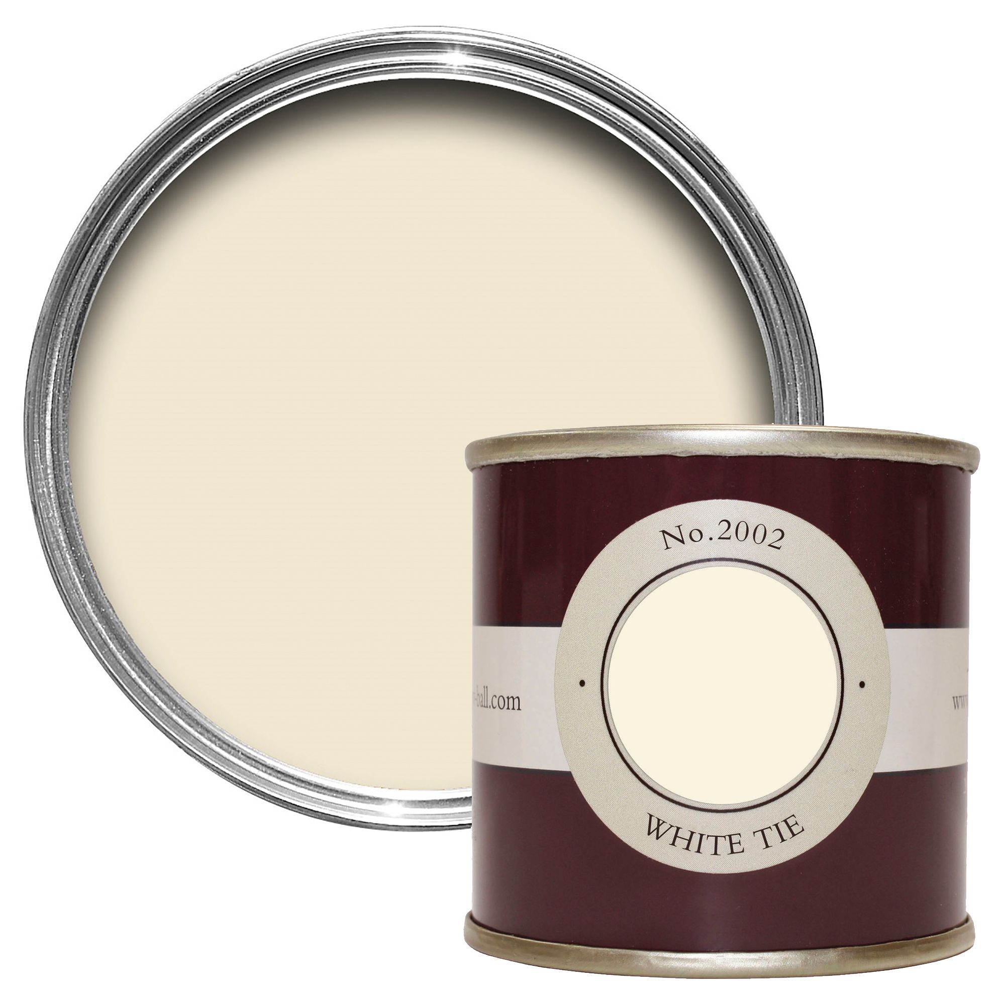 Farrow & Ball Estate White Tie No.2002 Matt Wall & ceiling Emulsion paint, 100ml Tester pot