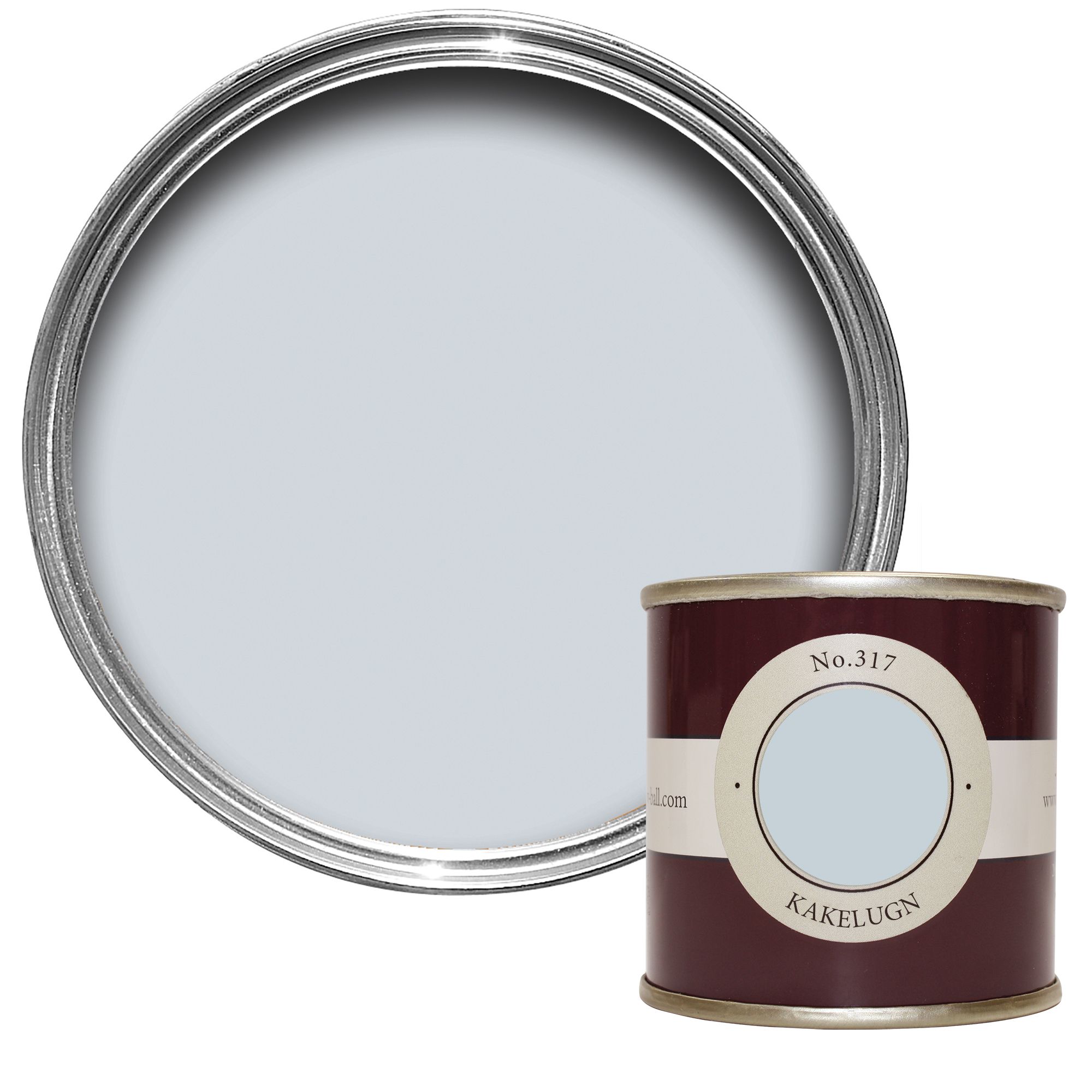 Farrow & Ball Kakelugn No.317 Flat matt Wall & ceiling Emulsion paint, 100ml Tester pot