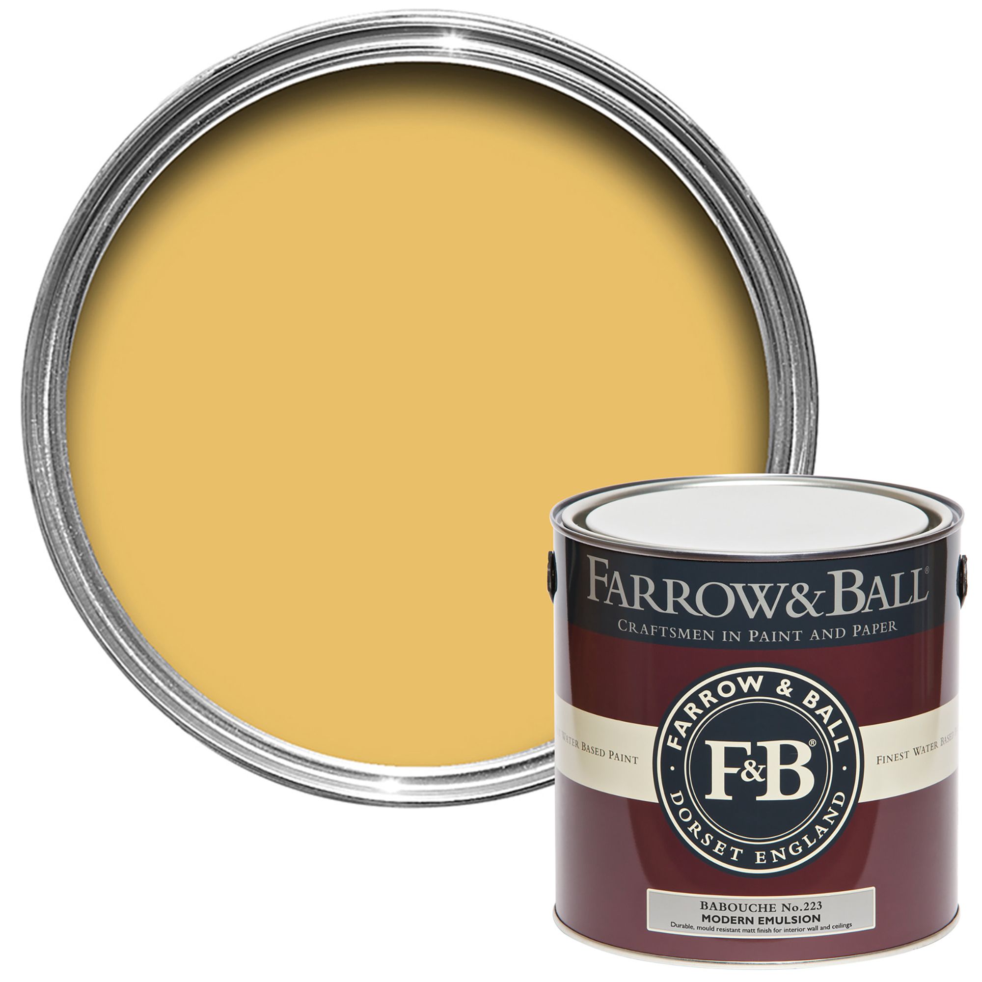 Farrow & Ball Modern Babouche Matt Wall & ceiling Emulsion paint, 2.5L