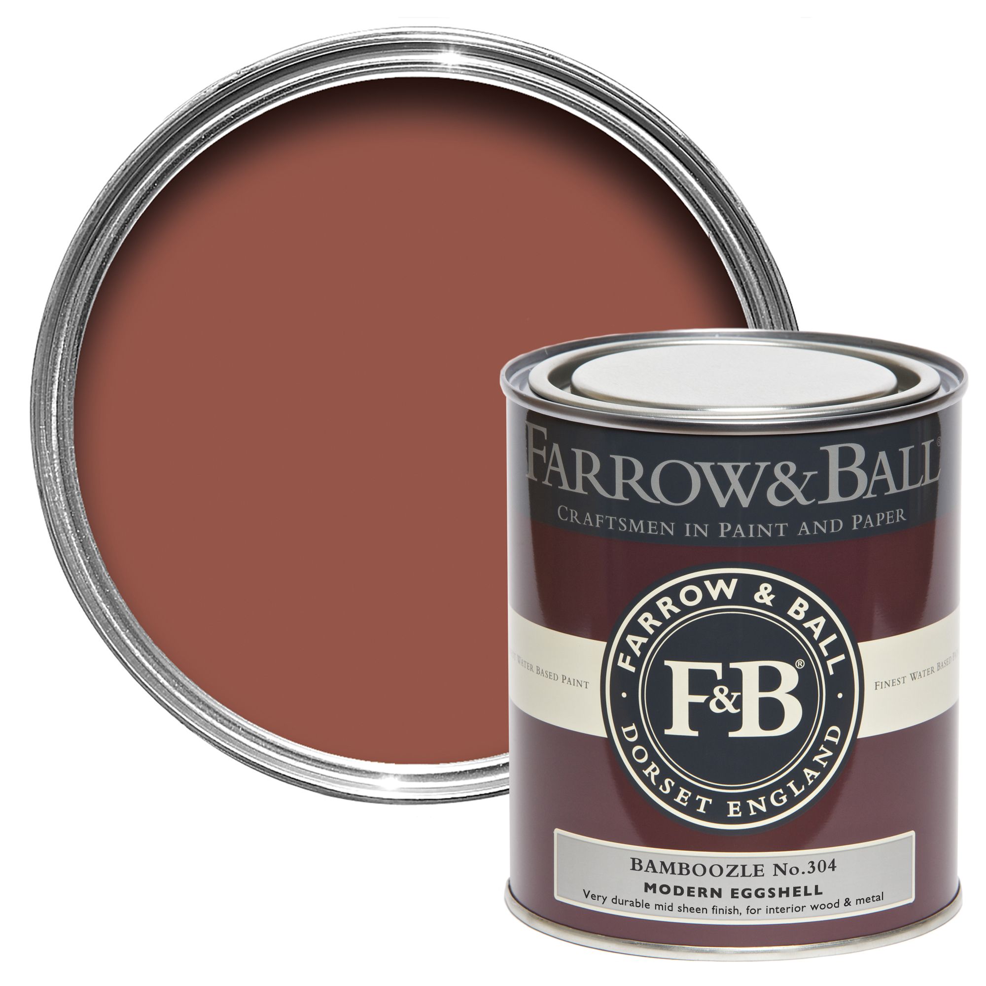 Farrow & Ball Modern Bamboozle No.304 Eggshell Paint, 750ml DIY at B&Q