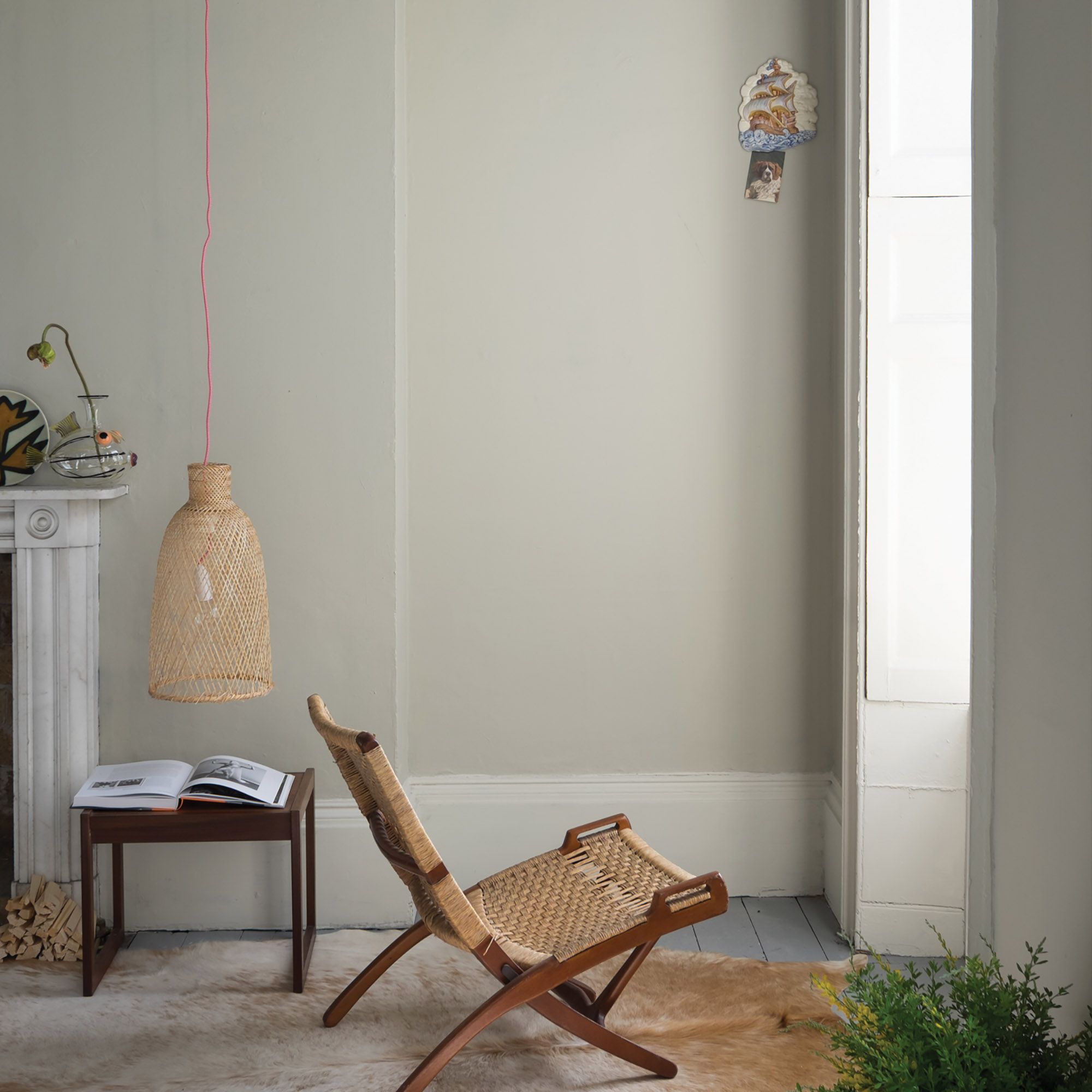 Farrow & Ball Modern Drop Cloth Eggshell Interior Metal, plaster & wood Paint, 2.5L