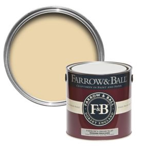Farrow & Ball Modern Farrow's cream Matt Emulsion paint, 2.5L