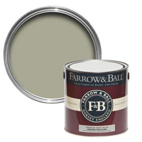 Farrow & Ball Modern French gray Matt Emulsion paint, 2.5L