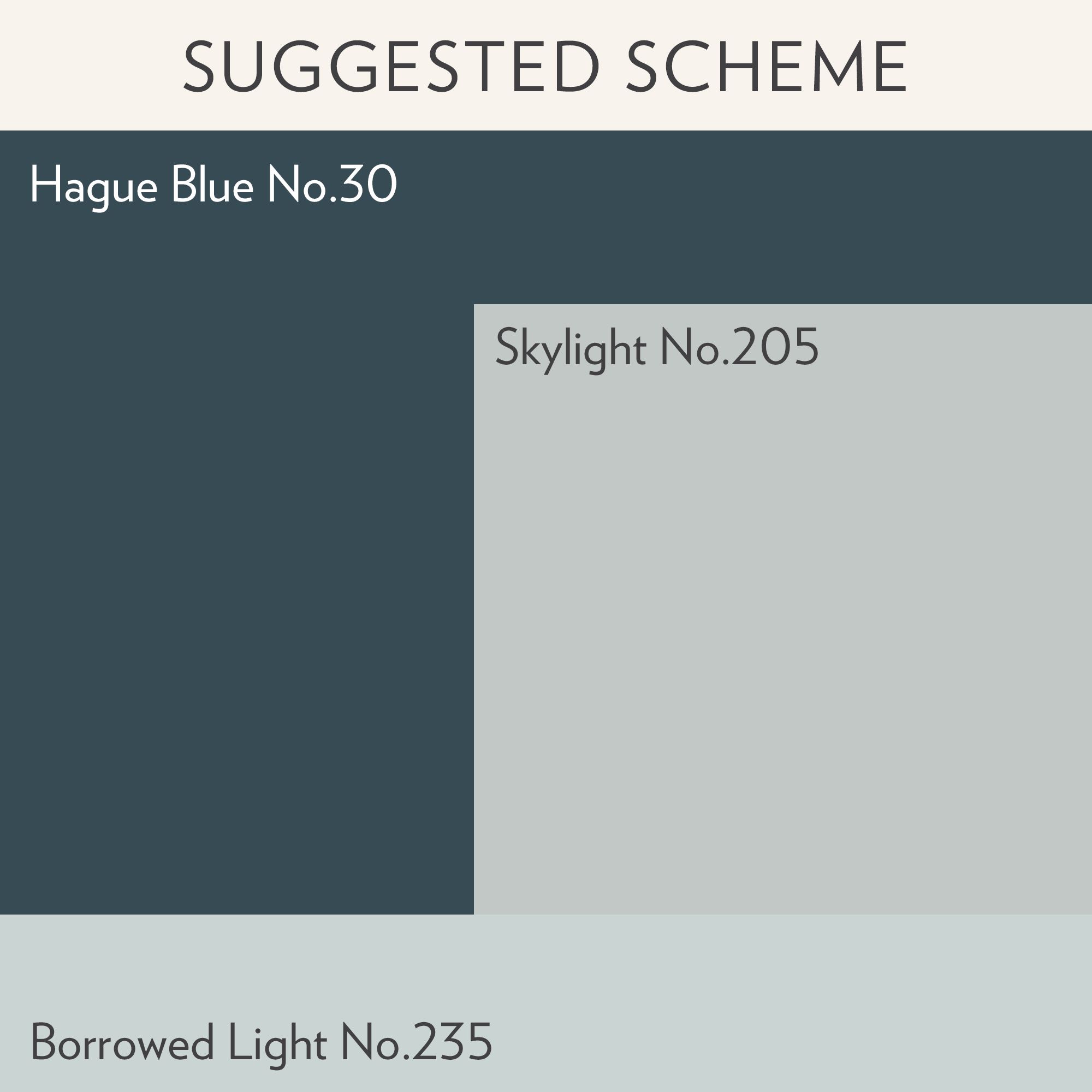 Farrow & Ball Modern Hague Blue Matt Wall & ceiling Emulsion paint, 2.5L