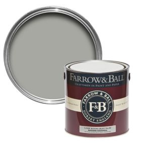 Farrow & Ball Modern Lamp Room Gray No.88 Eggshell Paint, 2.5L