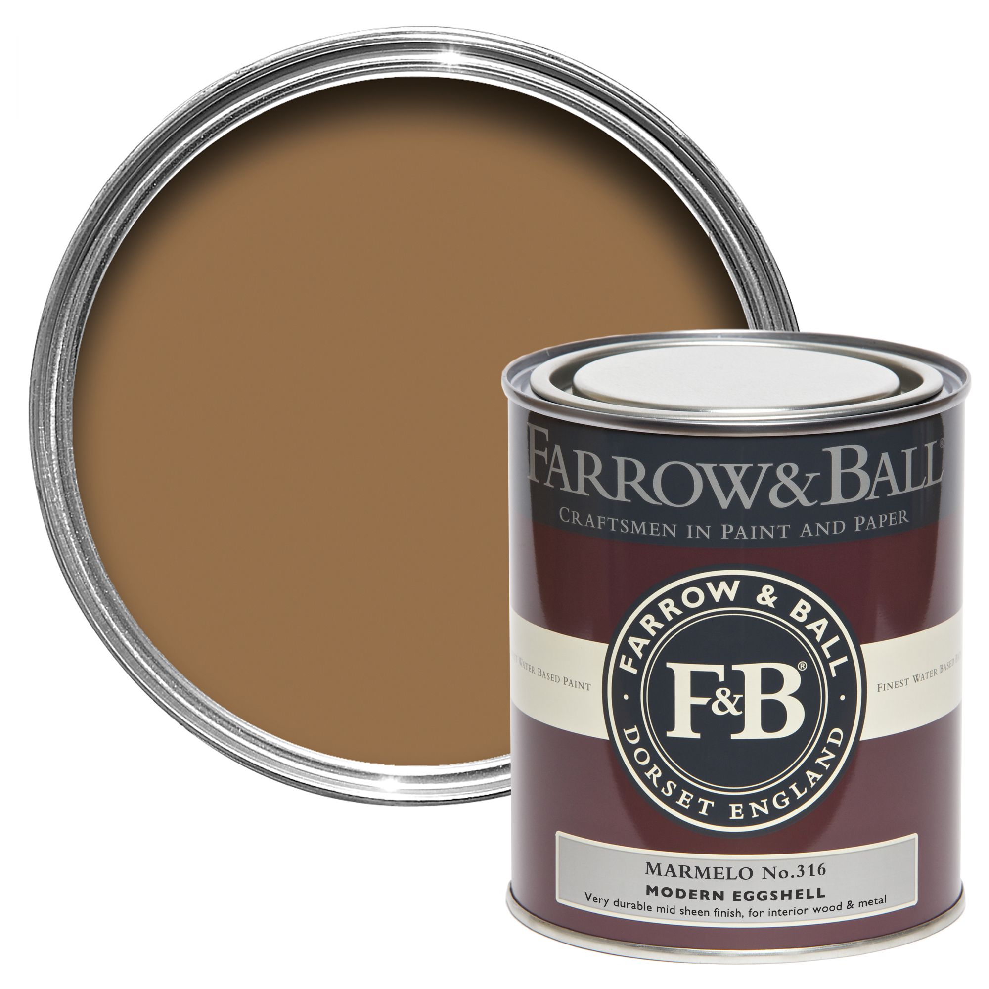 Farrow & Ball Modern Marmelo No.316 Eggshell Metal & wood paint, 750ml
