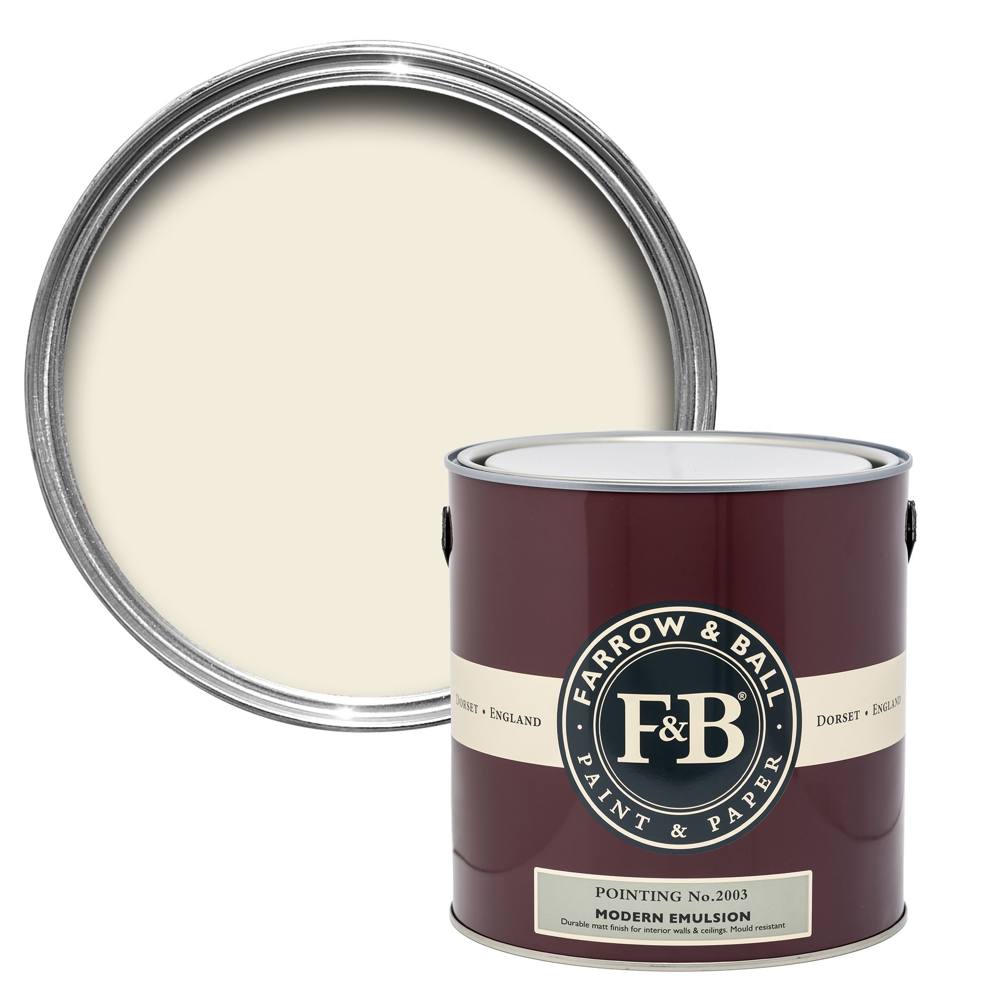 Farrow & Ball Modern Pointing Matt Wall & ceiling Emulsion paint, 2.5L