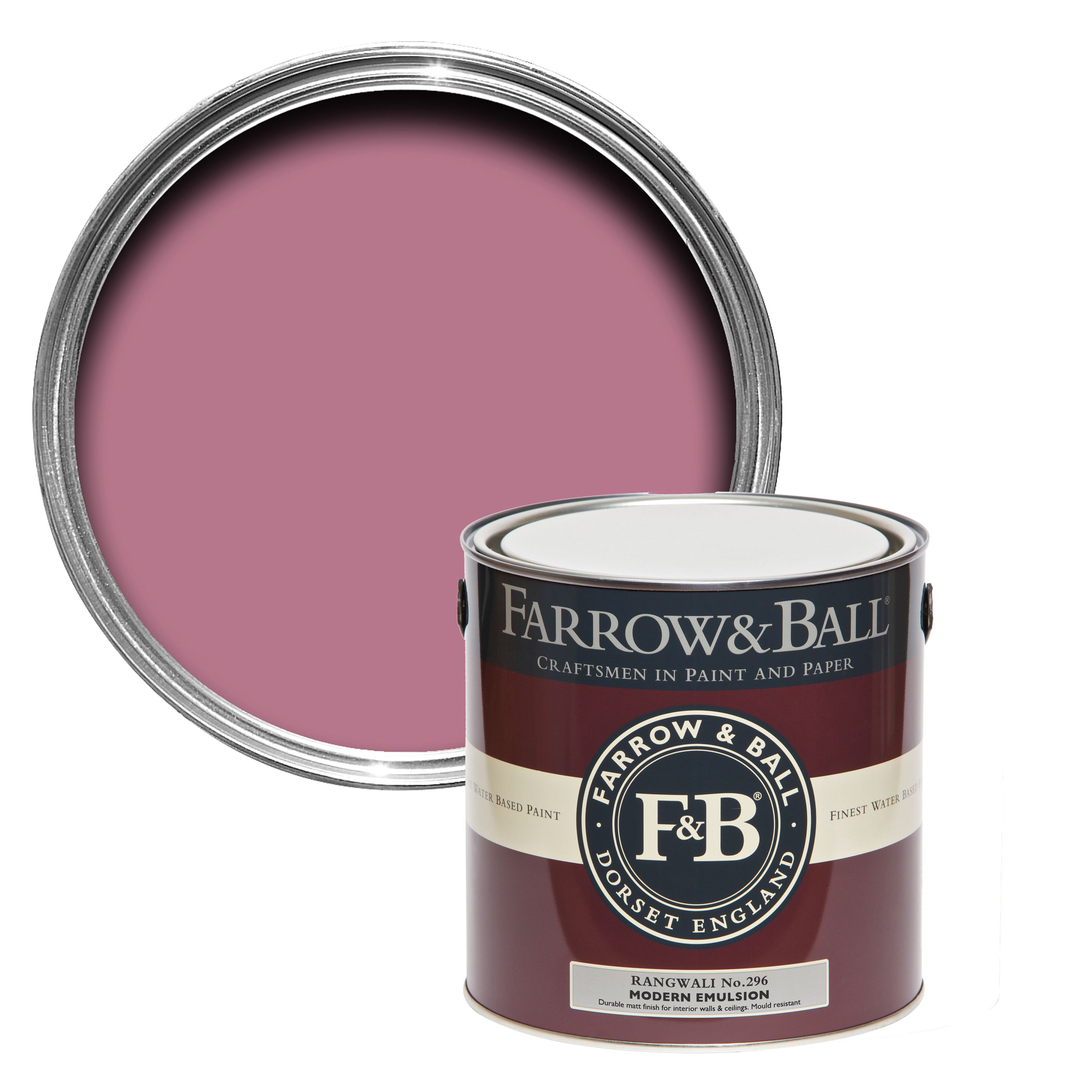 Farrow & Ball Modern Rangwali No.296 Matt Emulsion paint, 2.5L DIY at B&Q
