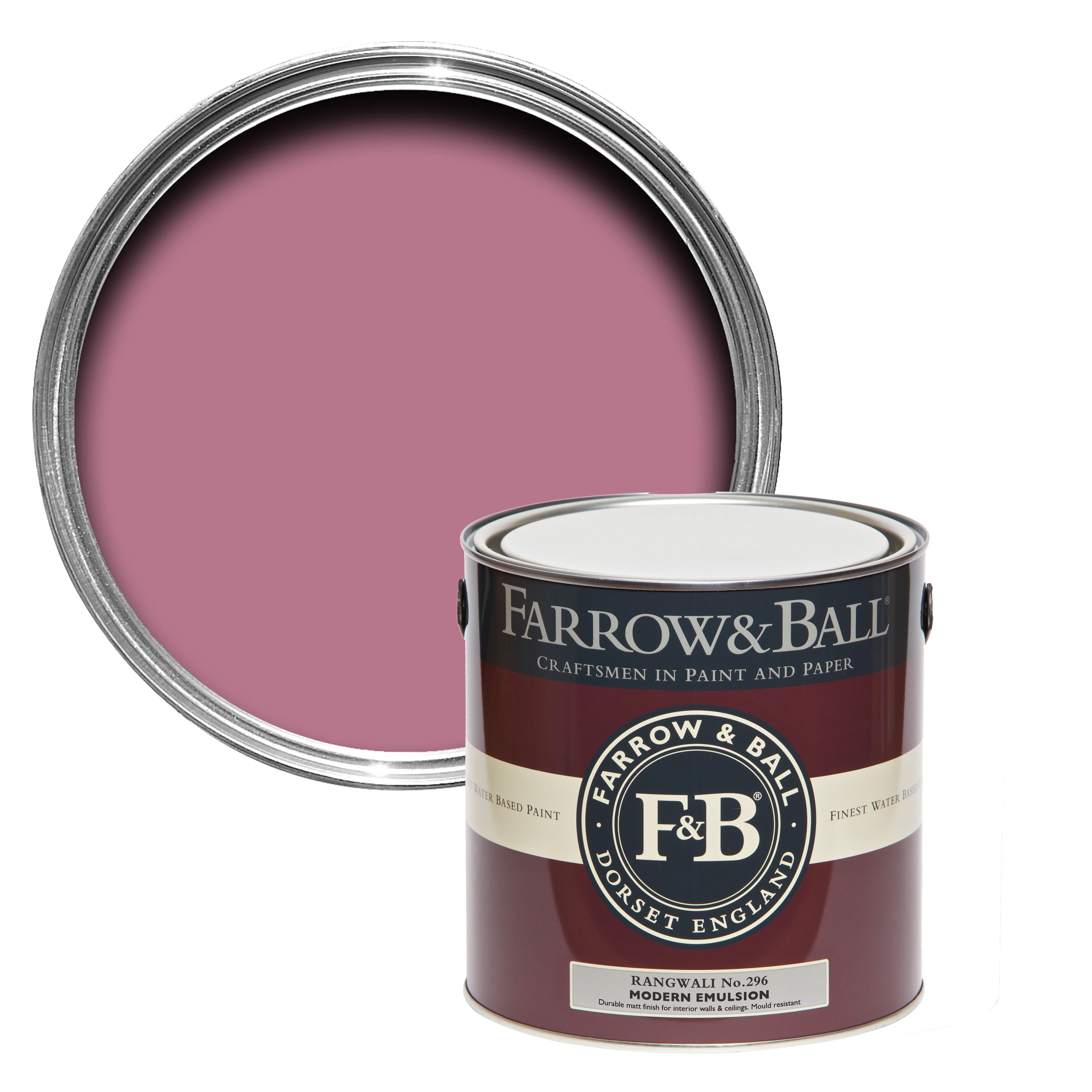 Farrow & Ball Modern Rangwali No.296 Matt Emulsion paint, 2.5L