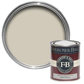 Farrow & Ball Modern Shaded White No.201 Eggshell Paint, 750ml