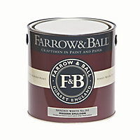 Farrow & Ball Modern Shaded white No.201 Matt Emulsion paint, 2.5L
