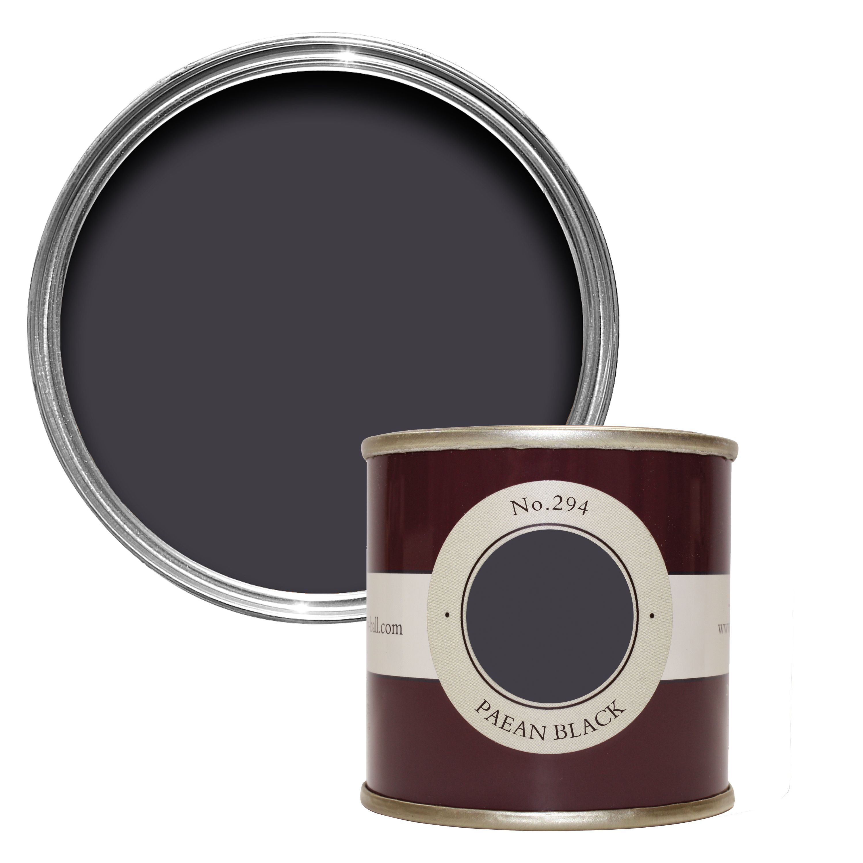 Farrow & Ball Paean black Matt Emulsion paint, 100ml