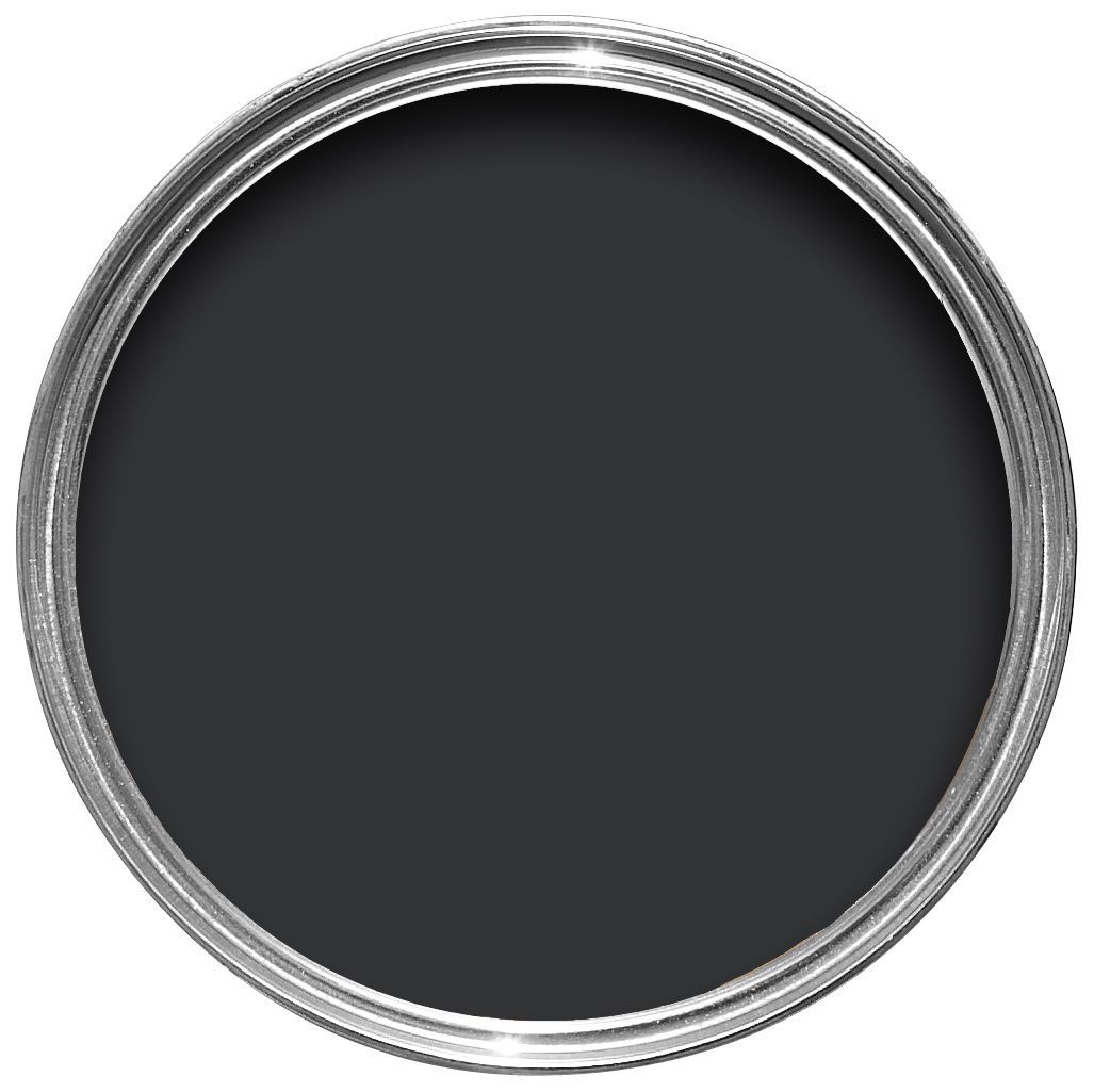 Farrow & Ball Pitch black Gloss Metal & wood paint, 2.5L