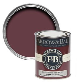 Farrow & Ball Preference red No.297 Gloss Metal & wood paint, 750ml