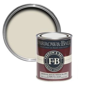 Farrow & Ball School house white No.291 Gloss Metal & wood paint, 0.75L