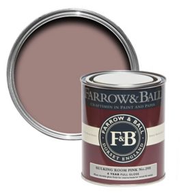 Farrow & Ball Sulking room pink No.295 Gloss Metal & wood paint, 0.75L