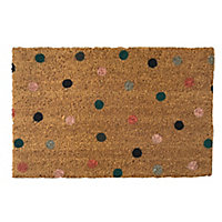 Fashion Multicolour Multi spot Door mat, 40cm x 58cm