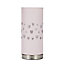 Faven Heart Pink Integrated LED Cylinder Table lamp