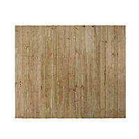 Feather edge Fence panel (W)1.83m (H)1.5m, Pack of 3