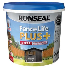 Fence life plus Charcoal grey Matt Fence & shed Treatment, 5L