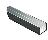 FFA Concept Aluminium Double U-shaped Profile, (L)1m (W)16mm