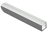 FFA Concept Aluminium U-shaped Profile, (L)1m (W)22.5mm