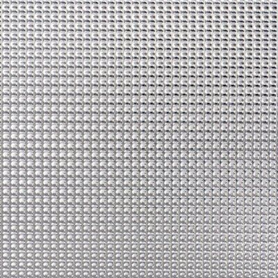 FFA Concept Silver effect Aluminium Textured Sheet, (H)500mm (W)500mm (T)1mm