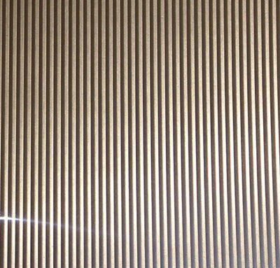 FFA Concept Silver effect Anodised Aluminium Corrugated Sheet, (H)500mm (W)500mm (T)1mm