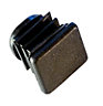 FFA Concept uPVC Square End cap (Dia)20mm, Pack of 10