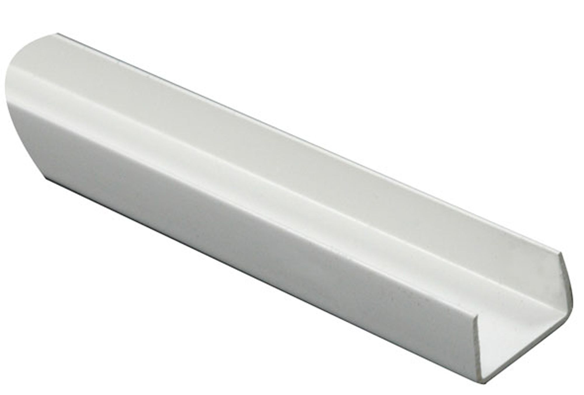 FFA Concept White Polyvinyl chloride (PVC) U-shaped Profile, (L)1m (W)18mm (T)1mm
