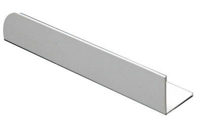 FFA Concept White PVC Corner panel, (L)1m (W)25mm