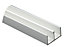 FFA Concept White PVC Double U-shaped Profile, (L)1m (W)21mm