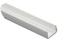 FFA Concept White PVC U-shaped Profile, (L)1m (W)22mm