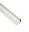 FFA Concept White Varnished Aluminium Corner panel, (L)1m (W)15mm