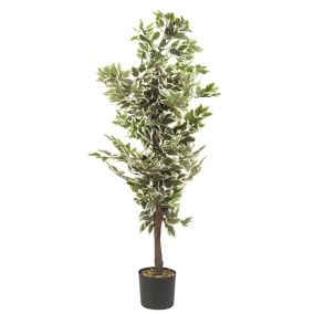 Ficus tree Artificial plant in Black Pot