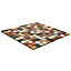 Fiesta Multicolour Gloss Handmade effect Glass 3x3 Mosaic tile, (L)300mm (W)300mm