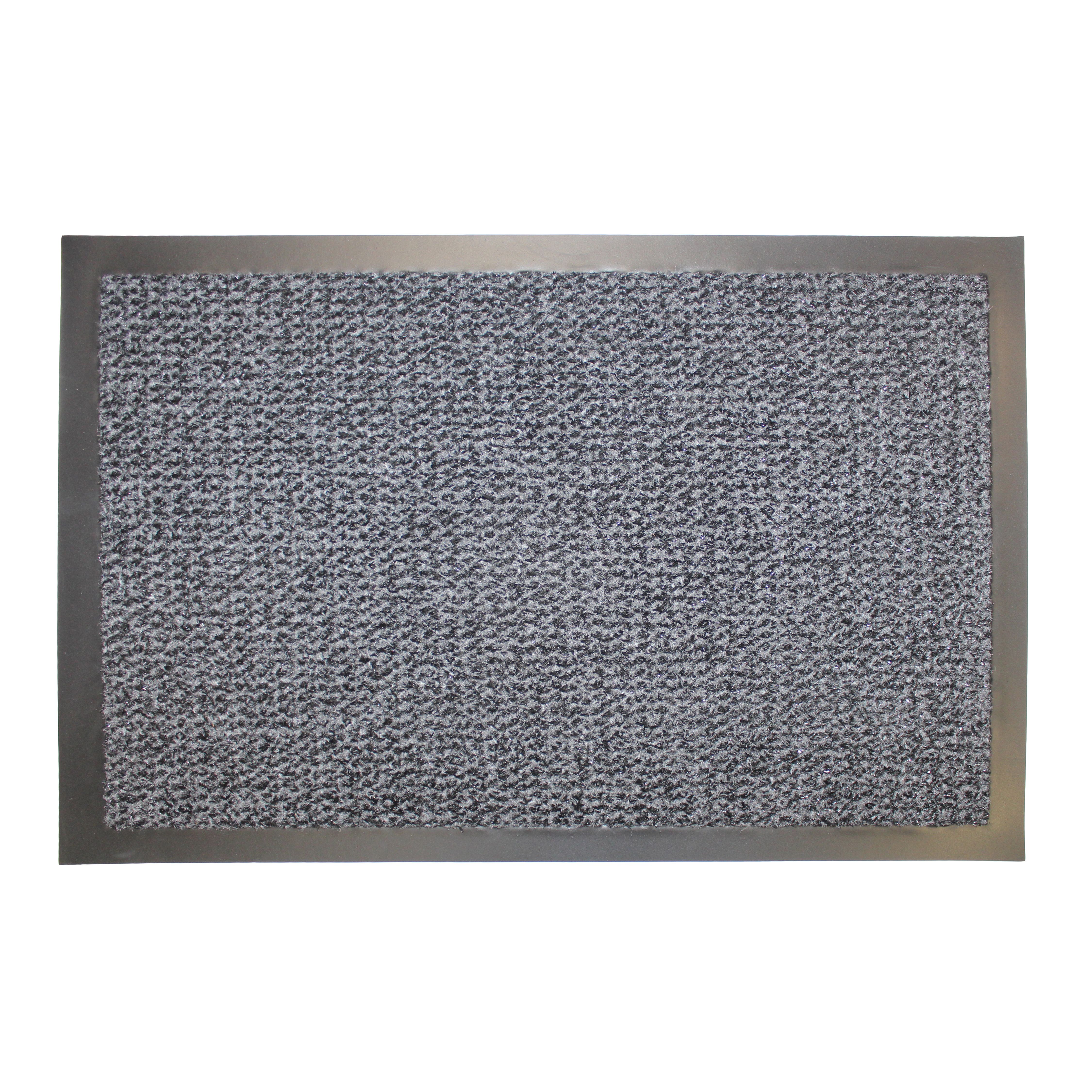 Fiji Grey Plain Heavy duty Barrier mat, 75cm x 45cm | DIY at B&Q