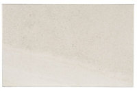 Fiji White Matt Stone effect Ceramic Tile, Pack of 10, (L)400mm (W)250mm