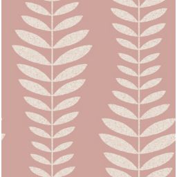 Fine Décor Hampton Blush Foliage Smooth Wallpaper