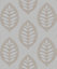 Fine Décor Ashbury Grey Leaf Glitter effect Embossed Wallpaper