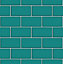 Fine Décor Ceramica Teal Subway tile Wallpaper