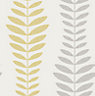 Fine Décor Hampton Grey Foliage Gold effect Smooth Wallpaper