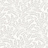 Fine Décor Jade Soft white Leaf Wallpaper