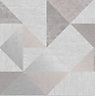 Fine Decor Melrose Grey Metallic effect Geometric Smooth Wallpaper