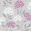 Fine Décor Ola Plum Floral Wallpaper