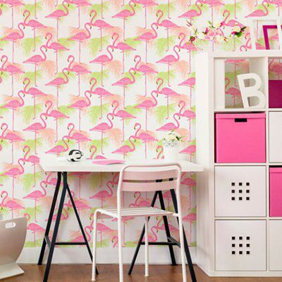 Fine Decor Pink Wallpaper